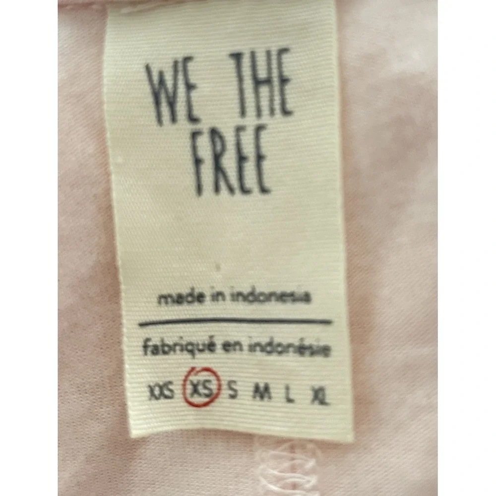 Free People We The Free Can't Fool Me Tee Pink‎ Womens Size XS Comfy Oversized